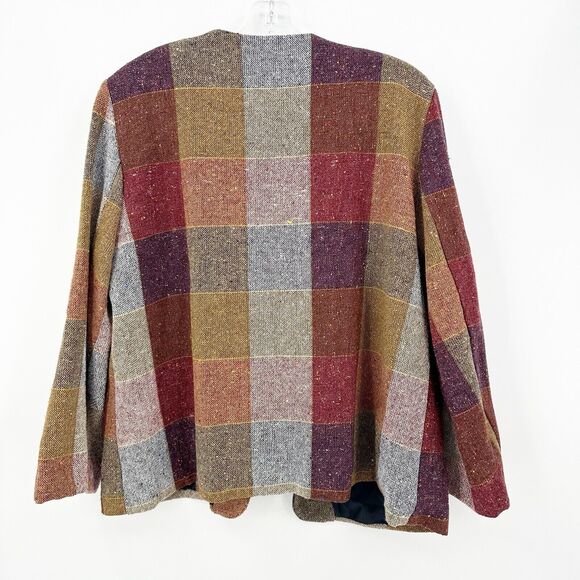 Willow Ridge Colorful Checkered Blazer - Picture 2 of 4